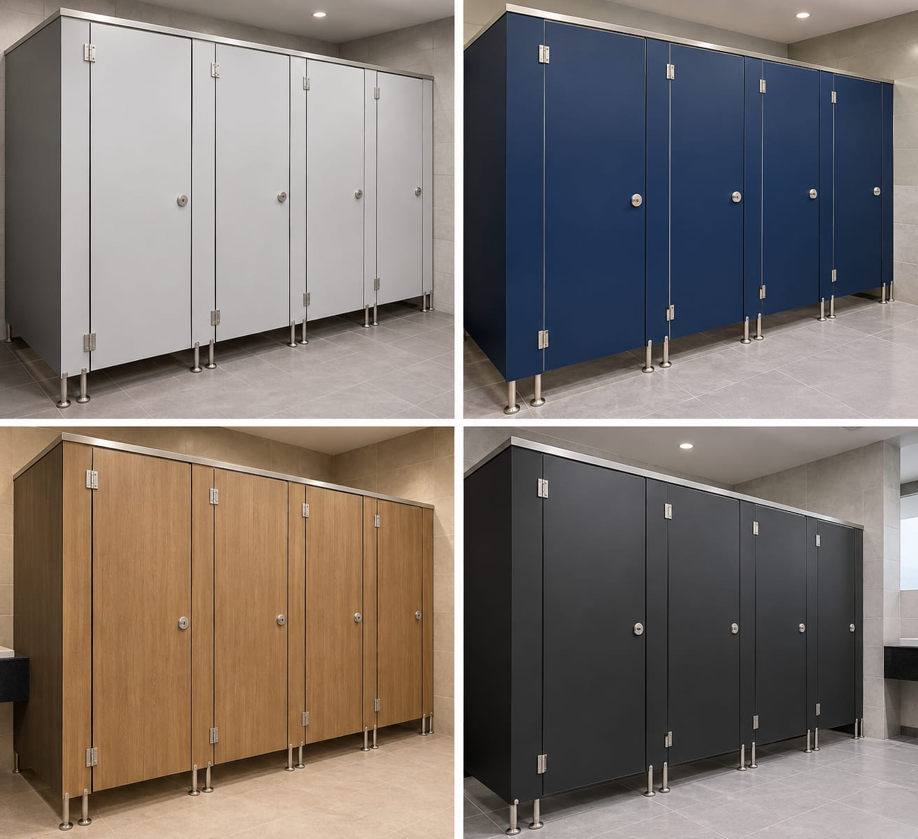 قواطيع حمامات كومباكت HPL -فواصل حمامات - compact hpl - ابواب حمامات